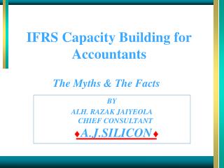IFRS Capacity Building for Accountants