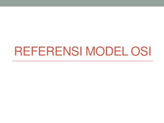 Referensi Model OSI