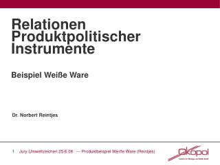 Beispiel Weiße Ware