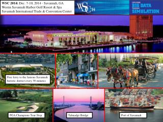 WSC 2014: Dec. 7-10, 2014 - Savannah, GA Westin Savannah Harbor Golf Resort &amp; Spa