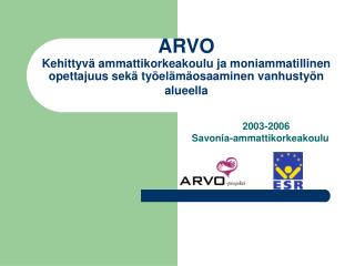 2003-2006 Savonia-ammattikorkeakoulu