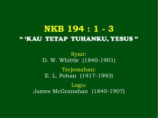 NKB 194 : 1 - 3