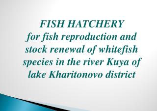 FISH HATCHERY