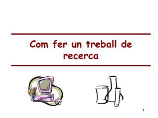 Com fer un treball de recerca