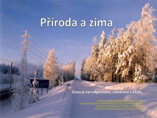 Příroda a zima