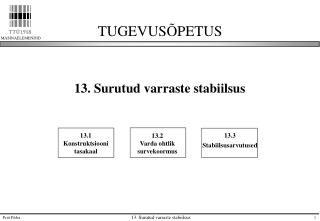 TUGEVUSÕPETUS