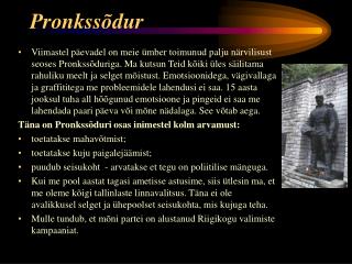 Pronkssõdur