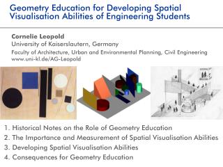 Geometry Education for Developing Spatial Visualisation Abilities of Engineering Students
