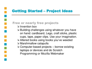 Getting Started – Project Ideas