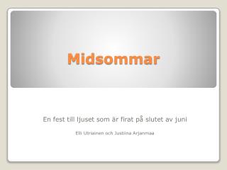 Midsommar