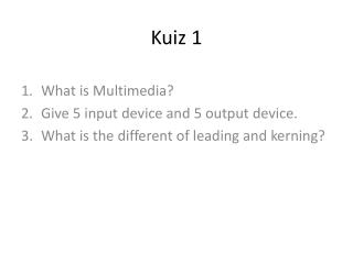 Kuiz 1