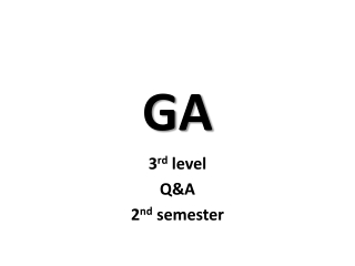 3 rd level Q&amp;A 2 nd semester