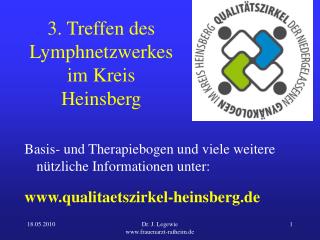 3. Treffen des Lymphnetzwerkes im Kreis Heinsberg