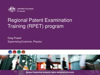 Regional Patent Examination Training (RPET) program