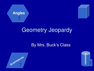 Geometry Jeopardy