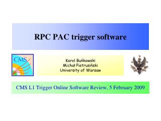 RPC PAC trigger software
