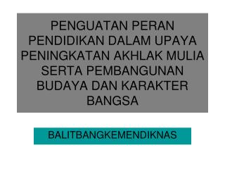 BALITBANGKEMENDIKNAS