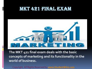 MKT 421 Final Exam