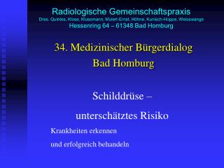 34. Medizinischer Bürgerdialog Bad Homburg