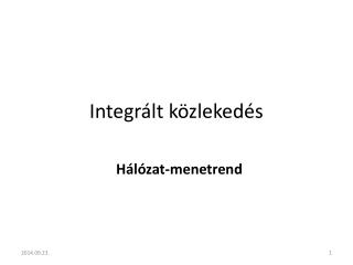 Integrált közlekedés