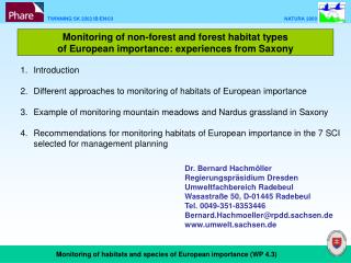 Monitoring of non-forest and forest habitat types of European importance: experiences from Saxony