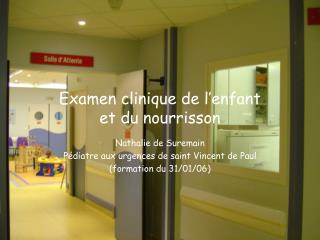 Examen clinique de l’enfant et du nourrisson