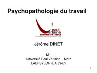 Psychopathologie du travail