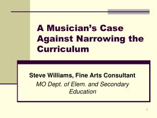 A Musician’s Case Against Narrowing the Curriculum