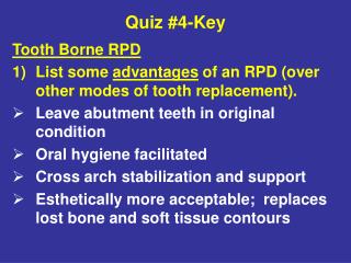 Quiz #4-Key