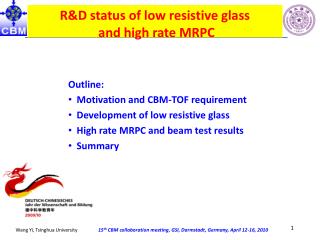 R&amp;D status of low resistive glass and high rate MRPC