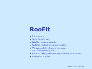 RooFit