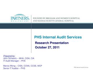PHS Internal Audit Services