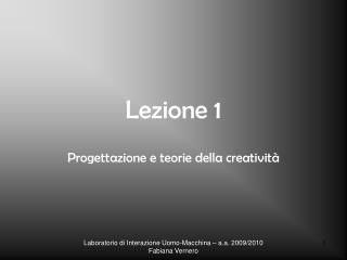 Lezione 1