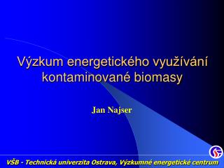 VŠB - Technická univerzita Ostrava, Výzkumné energetické centrum