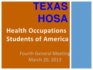 TEXAS HOSA