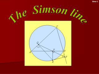 The Simson line