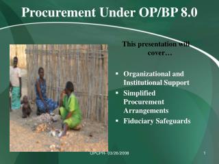 Procurement Under OP/BP 8.0