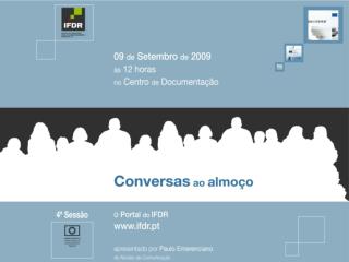 O QUE É O PORTAL IFDR