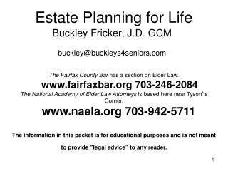 Estate Planning for Life