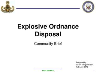 Explosive Ordnance Disposal