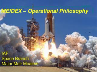 MEIDEX – Operational Philosophy