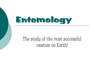 Entomology