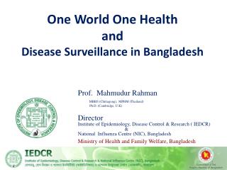 One World One Health and Disease Surveillance in Bangladesh