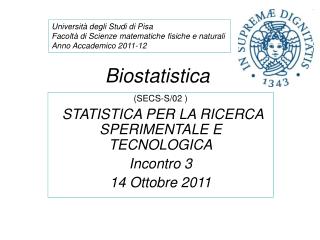 Biostatistica