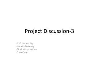 Project Discussion-3