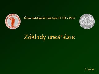 Základy anestézie