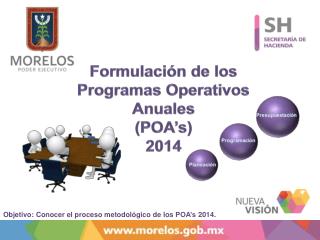 Formulación de los Programas Operativos Anuales ( POA’s ) 2014