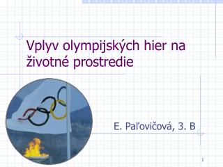 Vplyv olympijských hier na životné prostredie