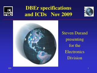 DBEr specifications and ICDs Nov 2009