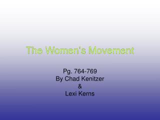 The Women’s Movement